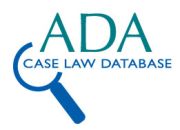 ADA Case Law Database